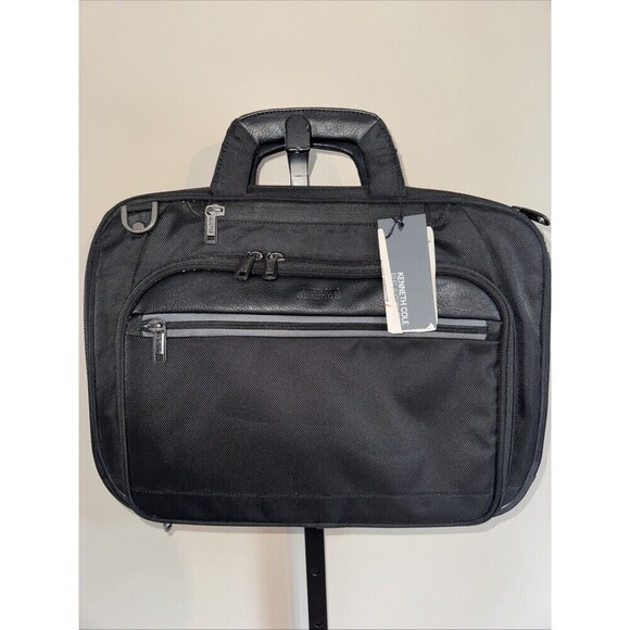 Kenneth Cole Reaction Briefcase Model 9950-64BK 18x13 - Picture 1 of 6